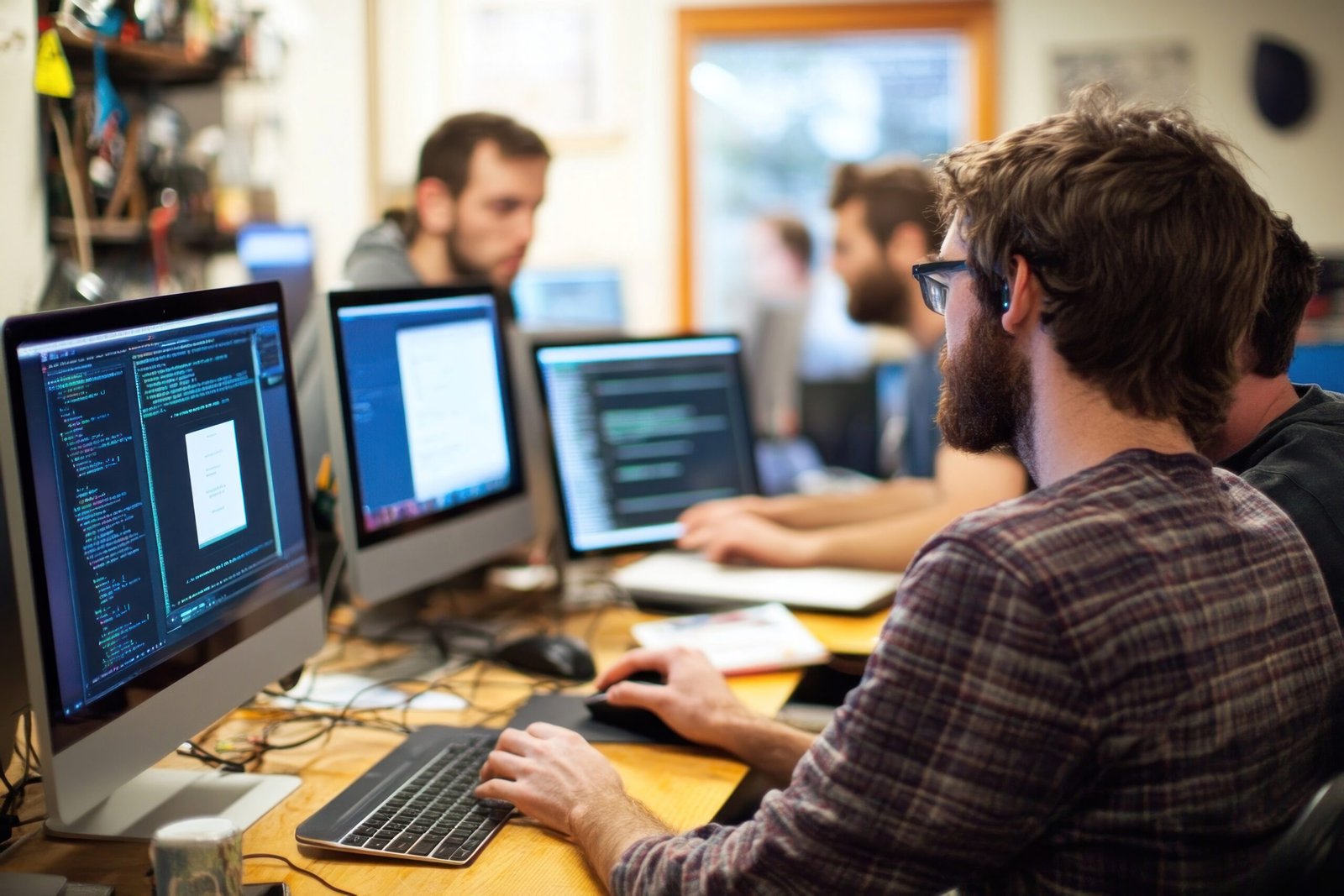 Programmers use Computer Together computer programmers software.
